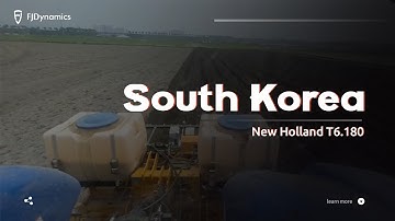 FJD in South Korea | New Holland T6.180 with FJD Autosteering Kit