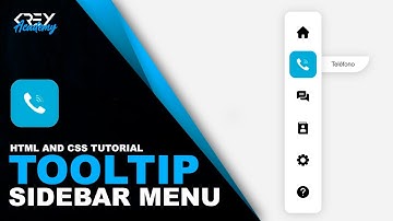 😮 Sidebar Menu HTML and CSS | ToolTip CSS ✅