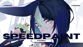 【Speedpaint】Listening careful ➤ Tighnari Fanart | Ibispaint X