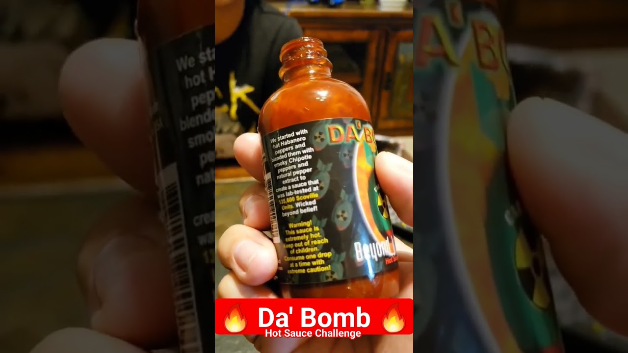 DA BOMB Hot Sauce Challenge (5 MINUTE AFTERBURN!!) 