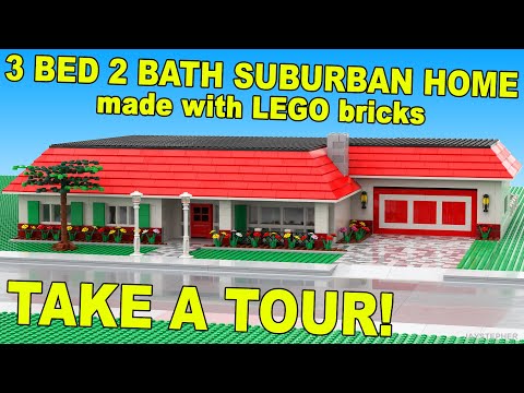 Custom Build - Three Bedroom Two Bath Lego Suburban Home [CC]