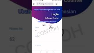 EXCHANGE COUNTER TUTORIAL DASAR EC VTUBE screenshot 2