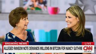 ALLEGED RANSOM NOTE DEMANDS MILLIONS IN BITCOIN FOR NANCY GUTHRIE