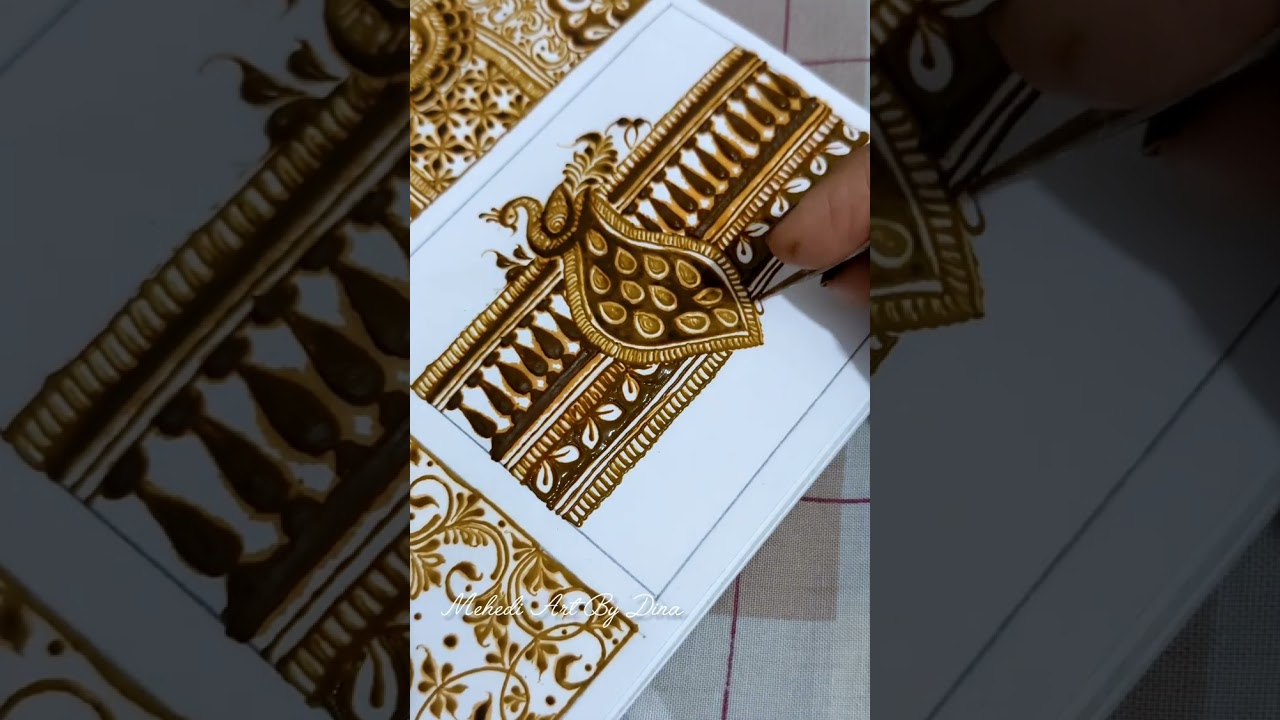 Paper work 🎀 | Mehedi Art By Dina | #foryou #henna #mehndi ##hennaart #hennadesign #art #mehandi