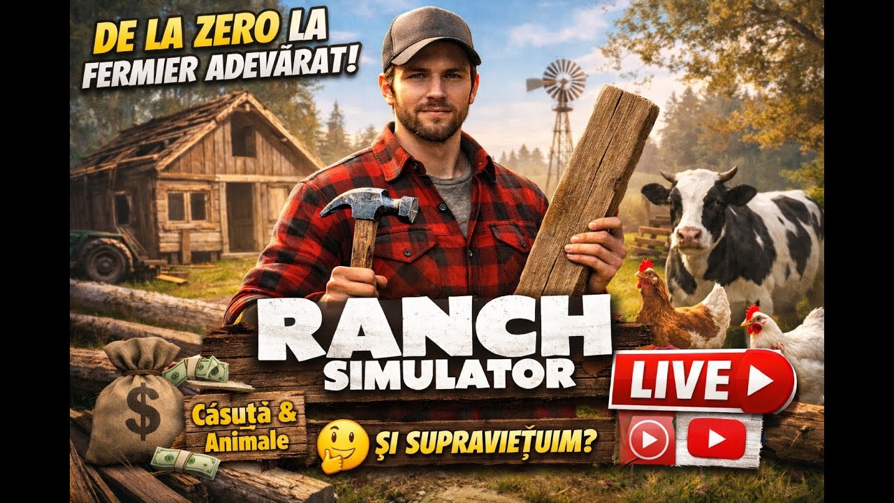 De la zero la fermier adevărat 🐄 | Ranch Simulator | 𝙇𝙄𝙑𝙀𝙎𝙏𝙍𝙀𝘼𝙈🔴