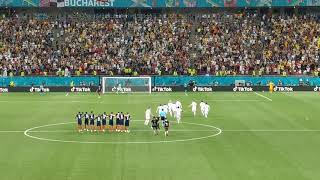 France vs Switzerland. Euro 2020. Mbappe penalty and Swiss players celebration