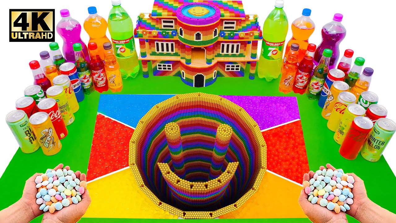 Строим реактор улыбки: гигантское извержение из LEGO Smile Hole с Fanta, Coca-Cola и Mentos!