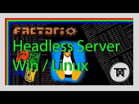 Setting up a factorio headless server on windows and linux