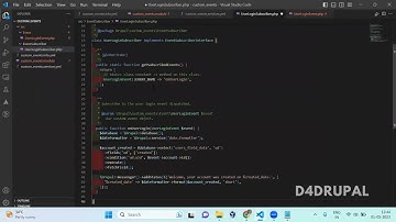 How to create and use custom event in custom module Drupal 9, Drupal 10, Drupal 8 | D4Drupal