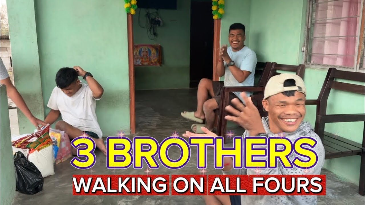 5 Years of Kindness: Three Brother Who Walk on All Fours & Their Single Mother🙏🫶🏻🏡
