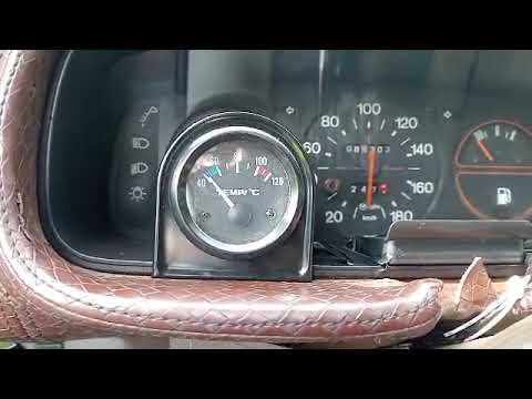 How He Installed Aftermarket Coolant Temperature Gauge in His Peugeot 505