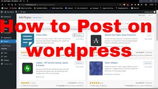 How to Post On WordPress