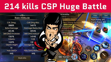 214 kills - Huge Csp Battle - Legacy of Discord - Apollyon