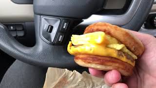 550 calories McDonald’s breakfast sausage, egg, and cheese McGriddle May 17, 2021