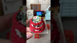 Mini Kitchen, Miniature Mahjong Double-Layer Birthday Cake for You to Eat and Play With #MiniKitchen