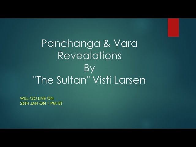 Visti Larsen : Panchanga & Vara class=