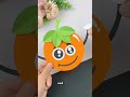 How to Make a Cute Wobbly Paper Orange 🍊 | Easy 3D Paper Craft DIY #diy #creativeideas