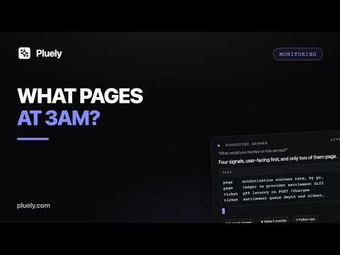 Pluely Answers ‘What Would You Monitor?’ Live: Alerts, SLOs, Canary Charges, Debug Round
