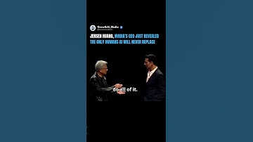 The CEO of NVIDIA - Jensen Huang Explains What AI Will Never Fully Replace About Humans