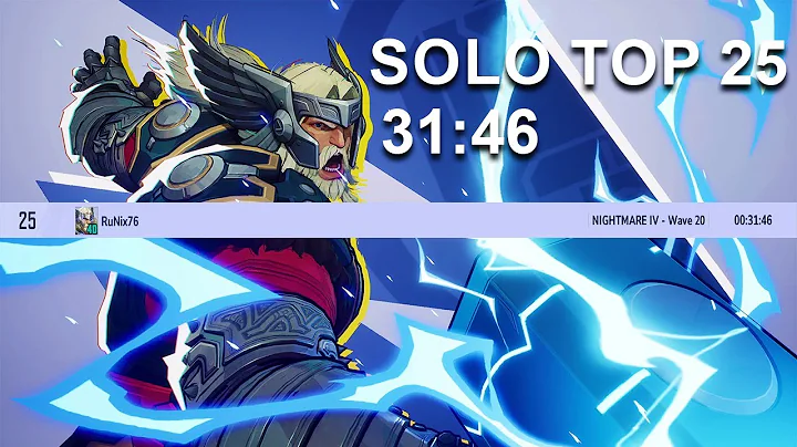 Marvel Rivals - Marvel Zombies - Solo Thor Nightmare IV In 31:46 Minutes Leaderboard Rank 25