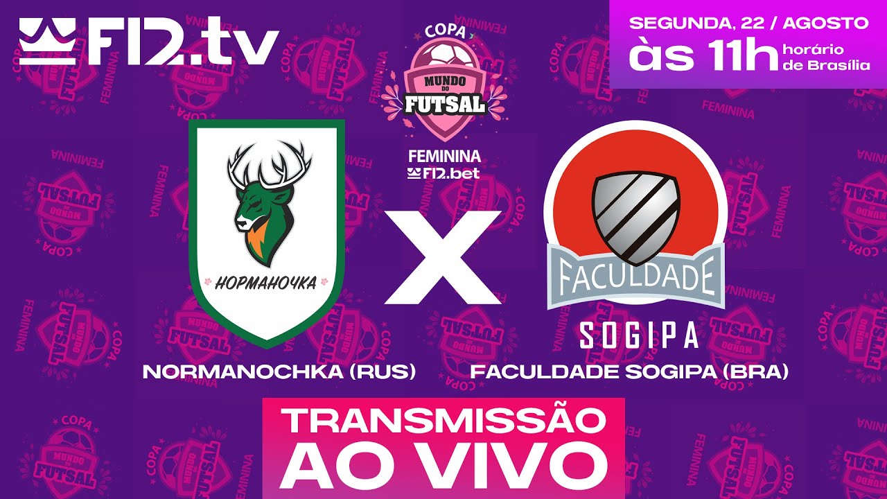 NORMANOCHKA (RUS) X FACULDADE SOGIPA (BRA) - Copa Mundo do Futsal F12.bet  Feminino 2022 