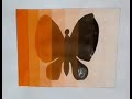 Butterfly design  easy butterfly painting with watercolors  hues and shades