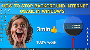 HOW TO STOP BACKROUND DATA USAGE IN WINDOW