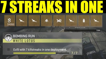 How to "exfil with 7 killstreaks in one deployment" DMZ (bombing run faction mission)