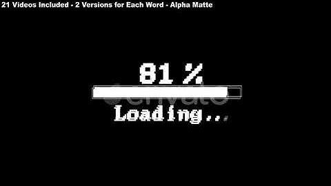 Loading Bars and Tech Words Package | Motion Graphics - Envato elements
