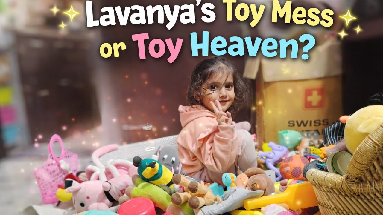 Day 70 vlog || Lavanya’s Cute Hide & Seek 😂🎨 | EVS Exam Talks 📚 | Kinder Joy Surprise & Park Fun 🌳💛