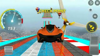 Mega Ramp Amazing Purple Sport Car Tracks, Stunts & Racing Game || Mega Ramp Stunt Car Game screenshot 2