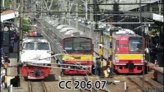 Indonesian Railway General Electric Class CC 206 Locomotive Horn Sound Compilation
