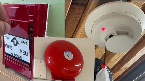 Elementary school fire alarm testing