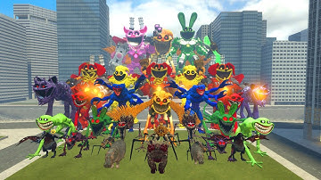 ALL MECHATITAN SMILING CRITTERS FAMILY VS ALL POPPY PLAYTIME CHAPTER 4 In Garry