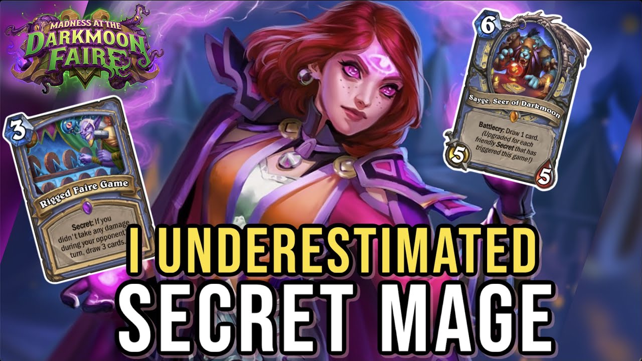 SECRET MAGE... SECRETLY GOOD? | Darkmoon Faire | Hearthstone