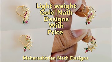 latest gold nath designs with price/Maharashtrian gold nath designs/light weight gold nath