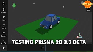 TESTING PRISMA 3D 3.0 BETA HOW TO MODEL A LOWPOLY 3D CAR
