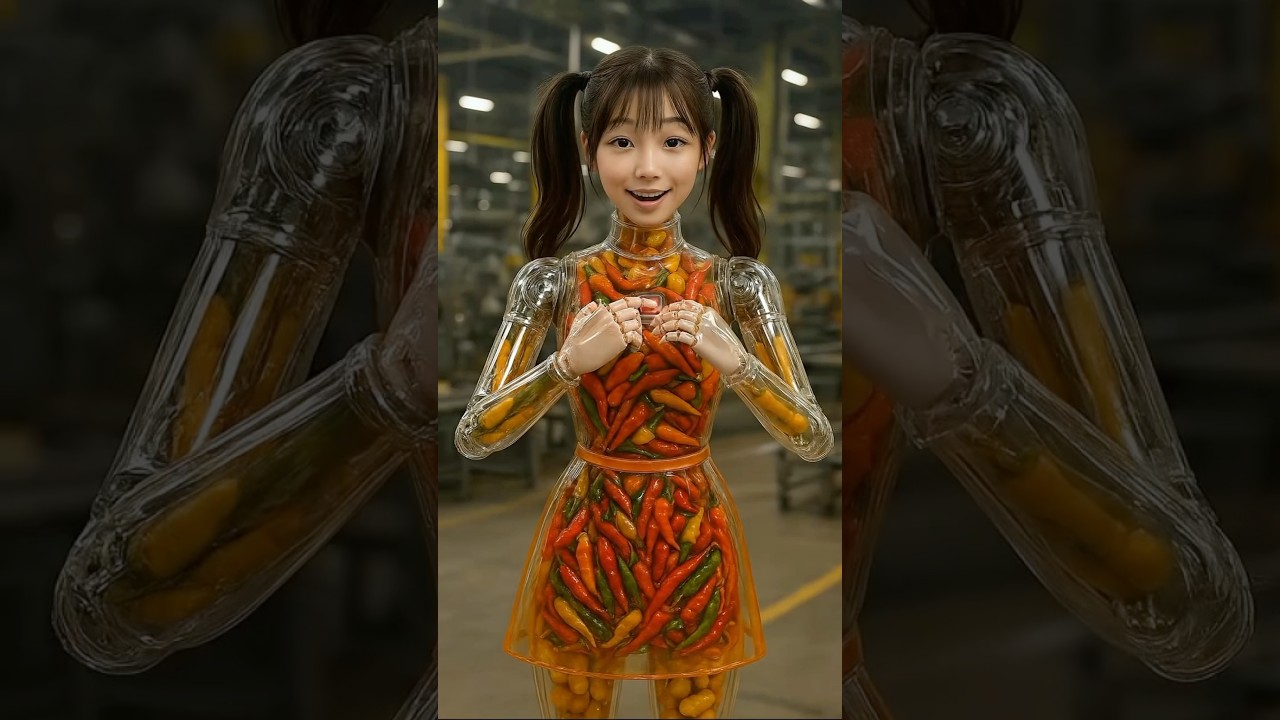 Squid Game Ai Hot Tabasco Dispenser Robot #futuristic #squidgame2 #humanoid #asmr #robot #ai