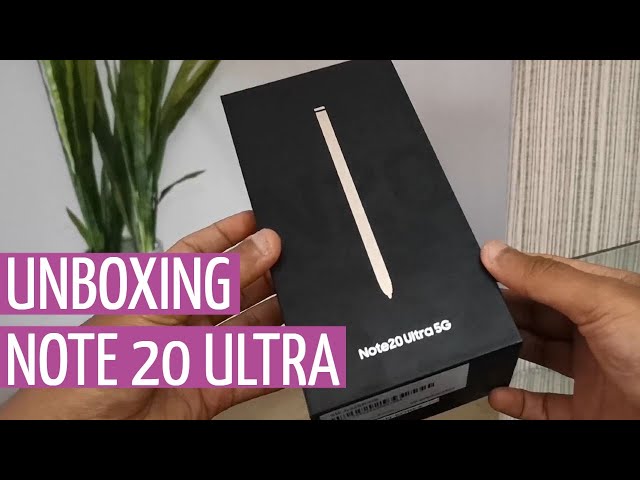 Samsung Galaxy Note 20 Ultra Unboxing, Mystic Bronze