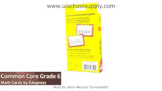 Common Core Math Cards Grade 6 by Edupress EP3349