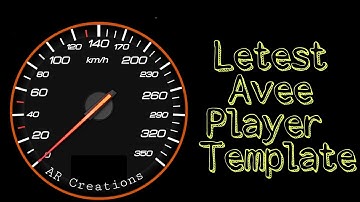 #speedometer || Avee Player Letest and New Template || Whatsapp Status song || AR Creations ||