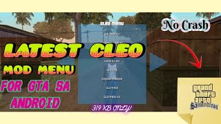 Latest Cleo Menu Mod For GTA SA Android No Crash Fix 