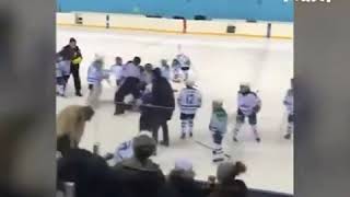 В Башкирии хоккейный матч закончился массовой дракой