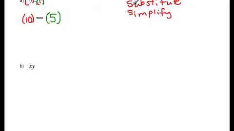 Evaluate y-x and xy for x=5 and y=10