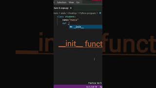 __init__ function use in OOPS || object oriented programming using __init__ function #oop