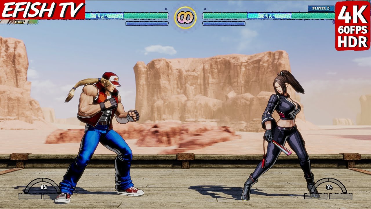 Terry Bogard vs Mai Shiranui (Hardest AI) - Fatal Fury: CotW