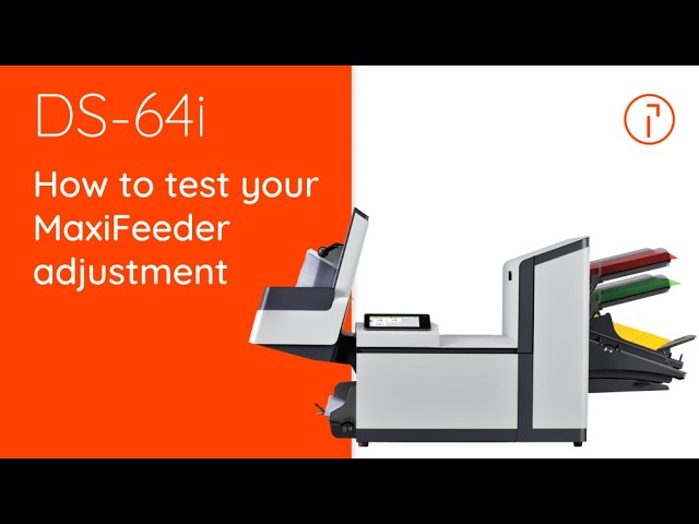 DS-64i Quadient – How to Test Your MaxiFeeder Adjustment - YouTube