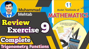 Review Exercise 9 Class 11 NBF | National book foundation | Calculus Corner