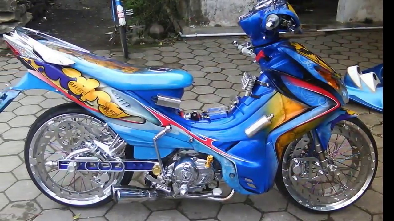 Modifikasi Motor Jupiter Z Thailook Full Airbrush Keren YouTube