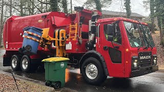 Brand New Red Labrie Automizer Side Loader Garbage Truck